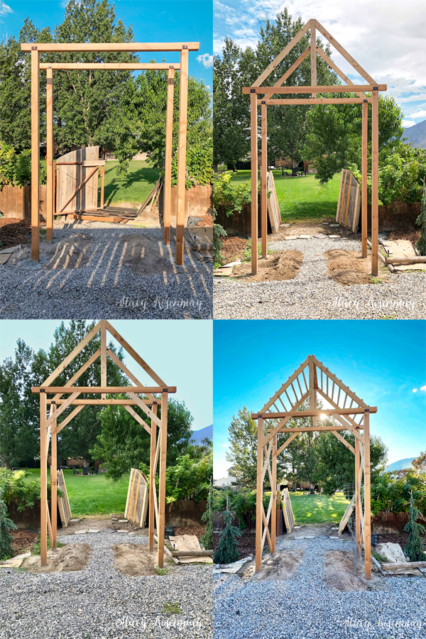 building a backyard arbor