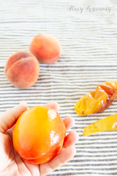 blanched peaches
